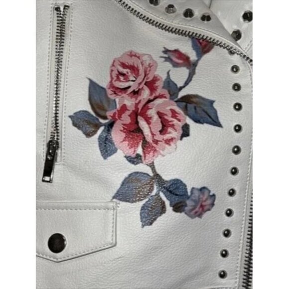 Forever 21 Premium Label Rose Rhinestone Jacket Small - Picture 3 of 11